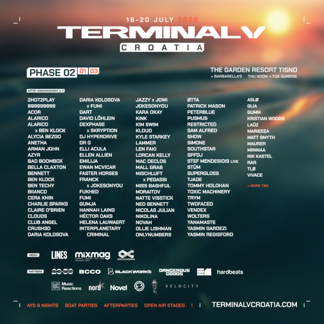 Terminal V Croatia Goes Bigger: 20+ New Artists Join Their Most Ambitious Edition Yet