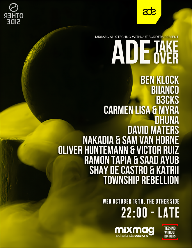 Techno without borders announces lineup for ADE takeover 2024