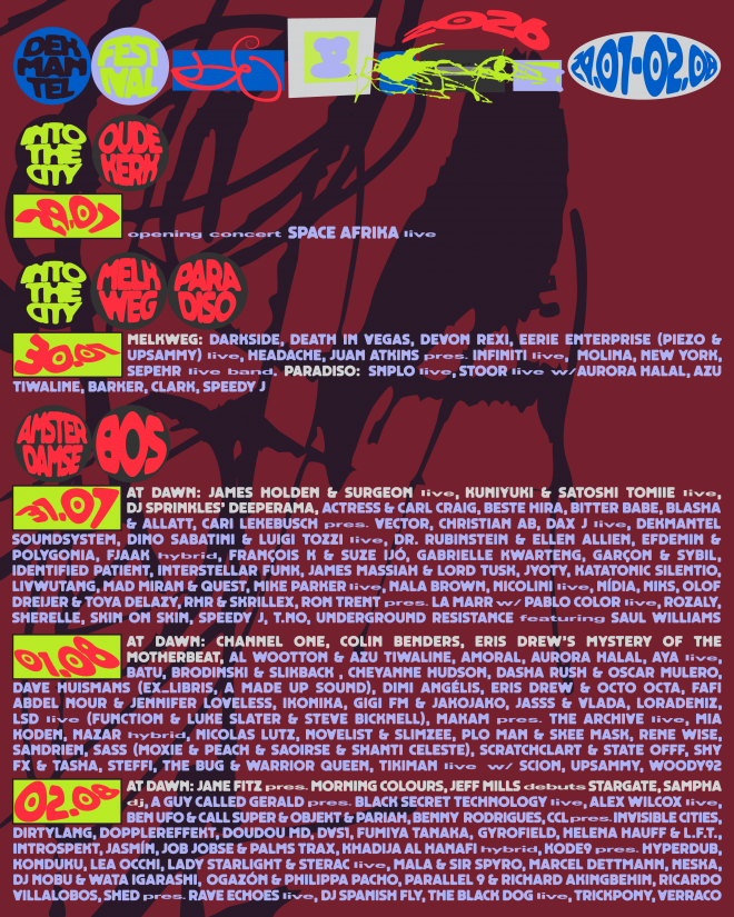 Dekmantel Festival  unveils 160+ acts for expanded 2026 edition