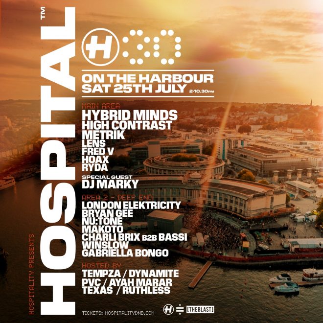 Hospitality announces Bristol event for Hospital Records’ 30th anniversary