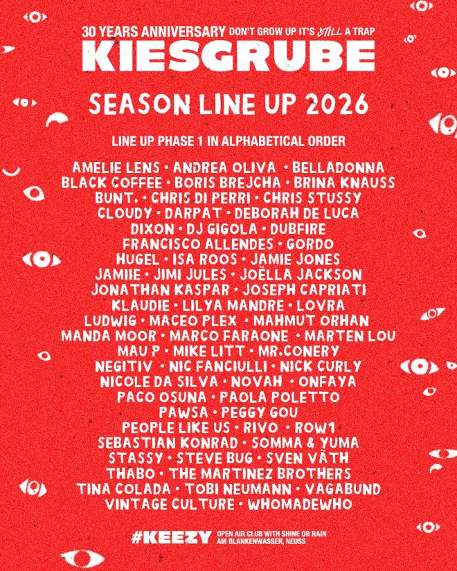 Europe’s Longest-Running Open-Air Club Kiesgrube Unveils Full 2026 Season