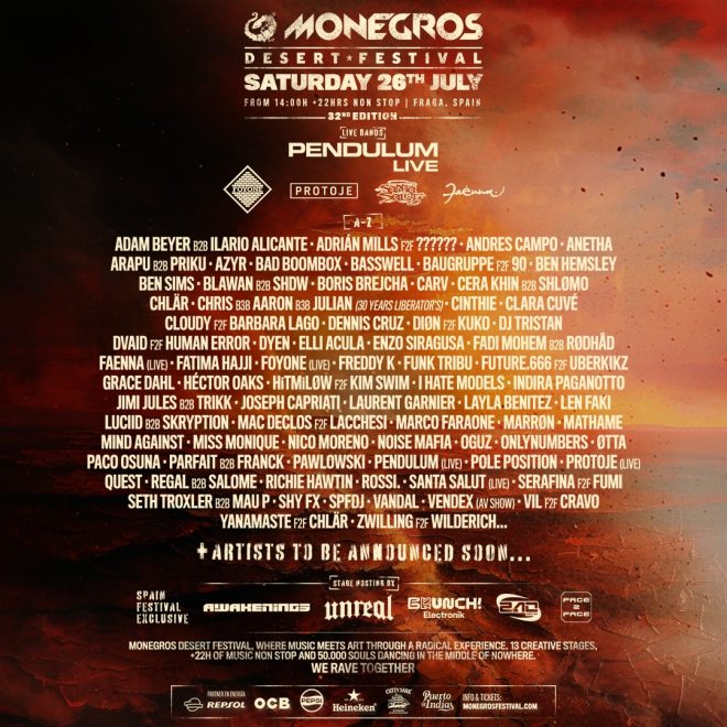 Monegros Desert Festival reveals first wave of names for 2025