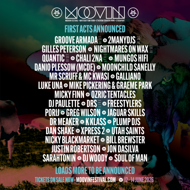 Moovin Festival announces Groove Armada, 2manydjs, Gilles Peterson and more for 2026