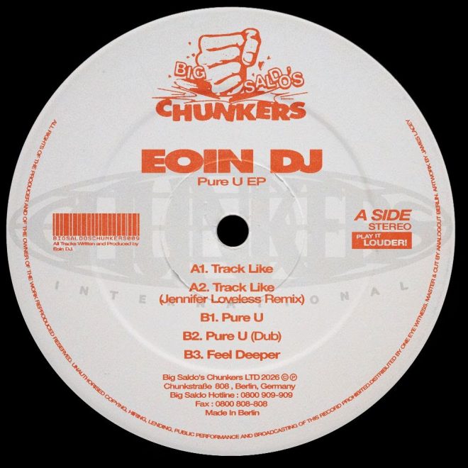 Eoin DJ Joins Big Saldo’s Chunkers with New EP ‘Pure U’