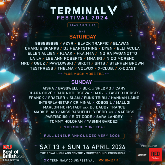 Terminal V Festival 2024 reveals day splits