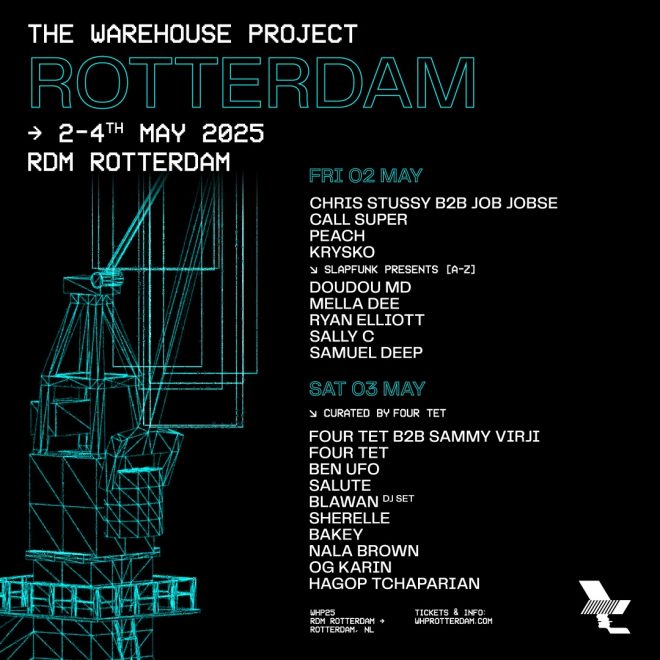 The Warehouse Project announces its return to Rotterdam with 2025 instalment, headlined by exclusive first-time back-to-back performances.