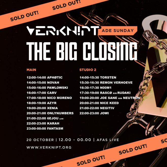 Verknipt ADE Sunday: The Big Closing