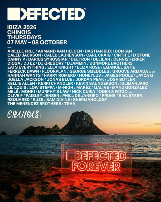 Defected Announces Full Line-Up For Chinois Ibiza 2026 Residency